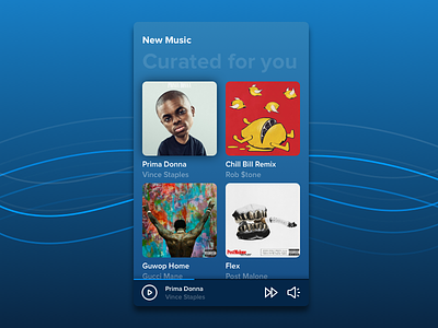 Daily UI :: 091 Curated For You daily ui design mobile playlist spotify ui ux