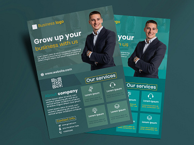 Modern Business Flyer Template ad leaflet magazine marketing