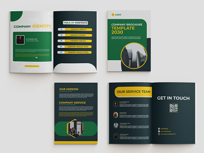 Company Brochure Template a4 size adobe illustrator annual report bifold booklet brochure brochure design company profile flyer lead magnet lookbook pdf print template promo promotion template trifold white papper word file z fold