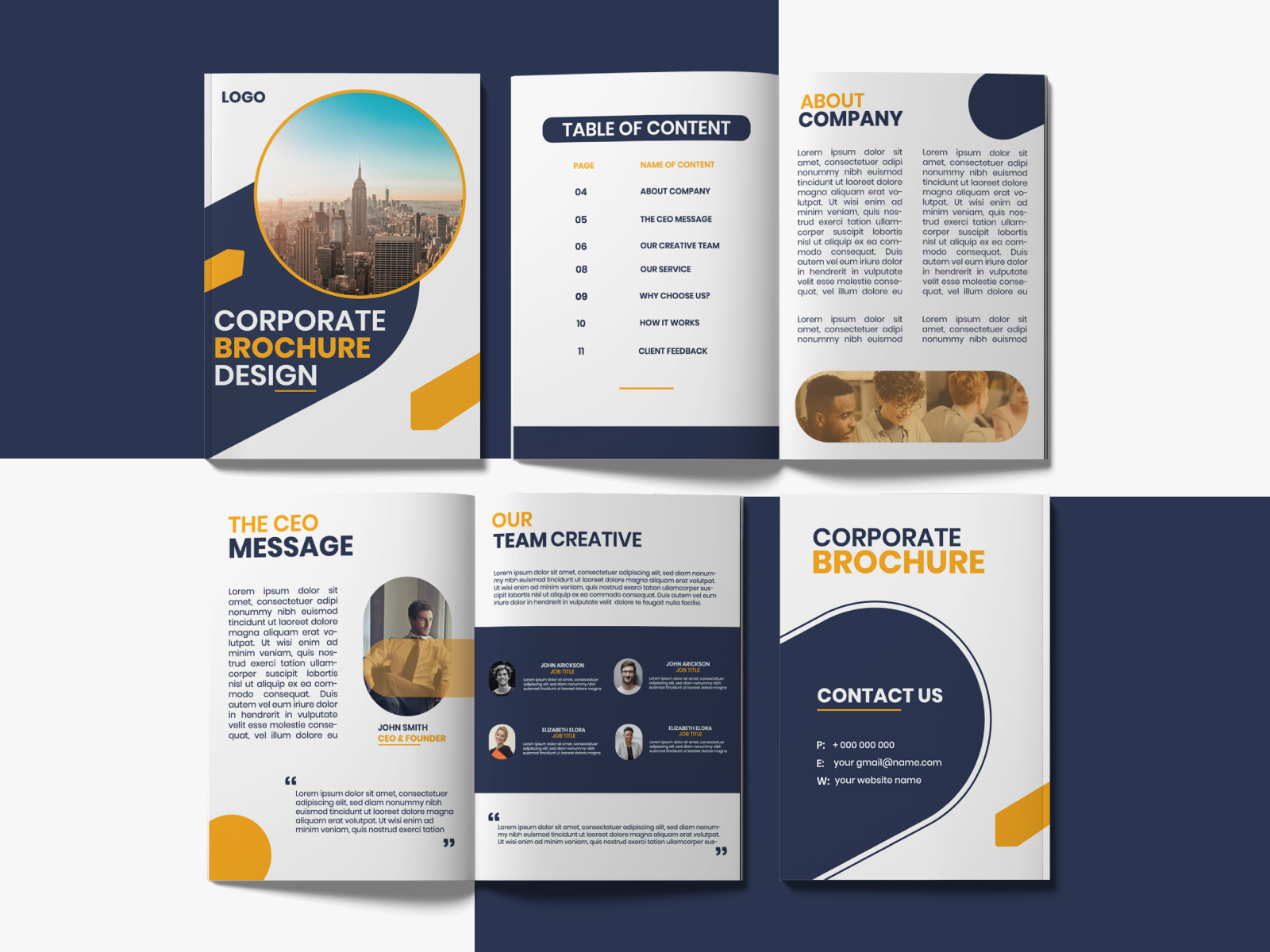 Company Profile Design by Xavier Anik Gomez on Dribbble