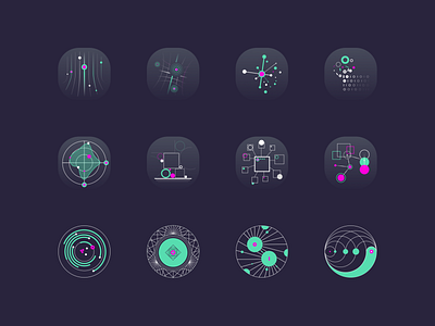 Data science abstract icon