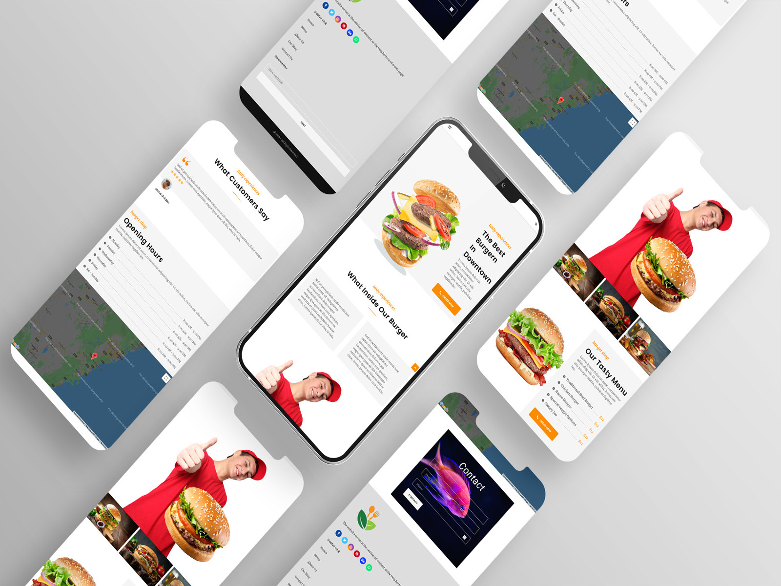 Burger Shop Web Design by Ridoy Sharif on Dribbble