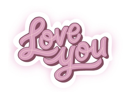 Love You branding design icon illustration ily lettering logo love typography valentines vector