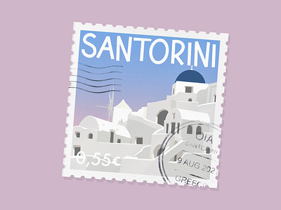Santorini branding chic design graphic design illustration lettering logo santorini ui ux vector