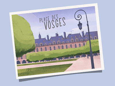 Place Des Vosges 🤍 architecture beautiful branding chic city cityscape design france french graphic design illustration lettering logo love paris park ui ux vector