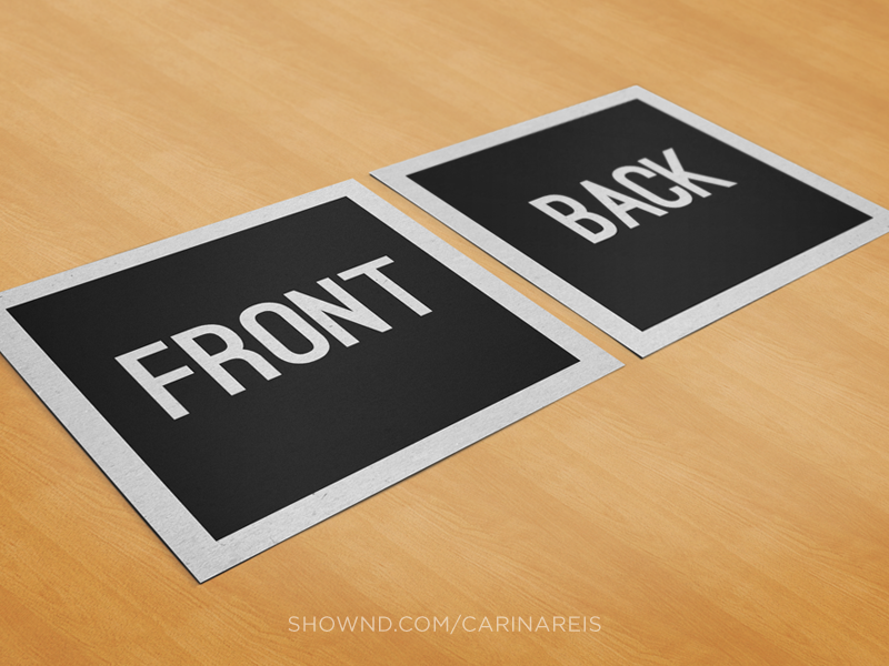 Free Square Business Card Mockup mockup business card card stationary free download