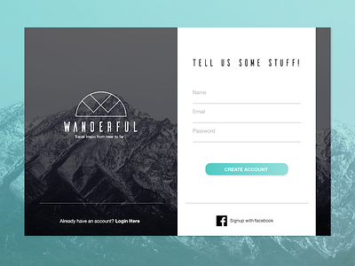 Daily UI Challenge 001: Sign Up Modal