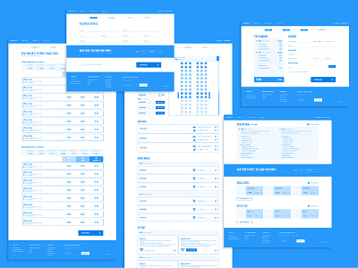 Arline Booking Path Wireframes