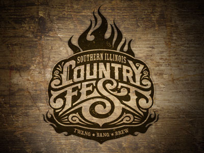 Country Fest arthur concept country custom event illustrator logo typography