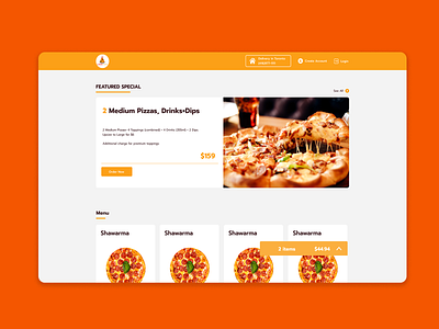 LavaPizza Site Design graphic design illustration logo ui ux