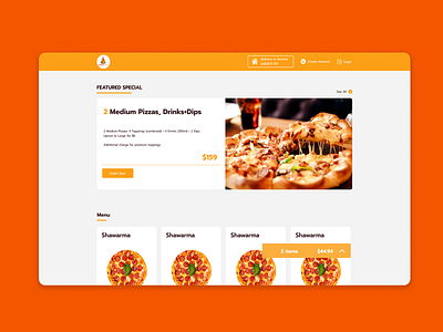 LavaPizza Site Design