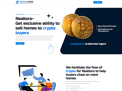 Cryptohomz Website Landing page design