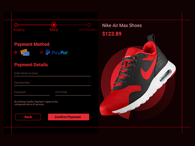 Credit card checkout checkoutflow checkoutui creditcardcheckout creditcardpayment darktheme designinspiration ecommercedesign onlinepayment paymentpage uidesign userexperience userinterface