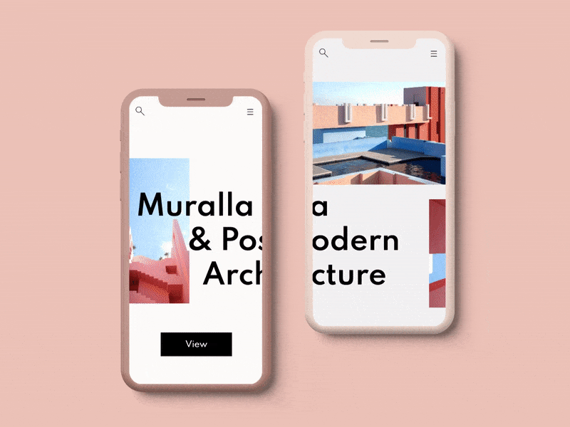 La Muralla Roja animation app application design inspiration mobile mockup motion travel trip typography ui ux web
