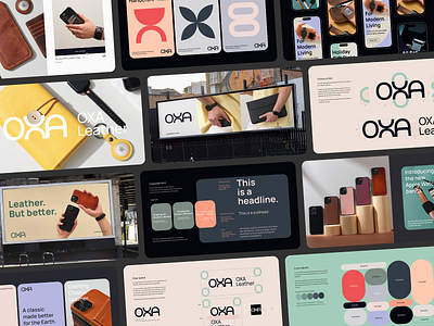 OXA Visual Identity & Website UI Concept