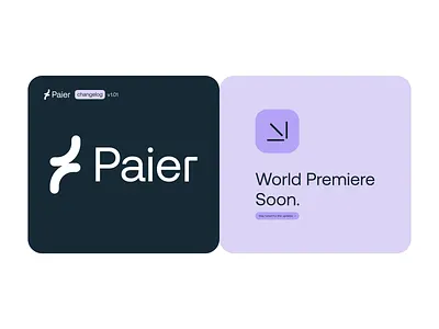 Paier App Logo World Premiere Announcement brand branding design designsystem ecommerce fintech font inspiration logo marketing payment saas section startup tech typography uidesign world premiere