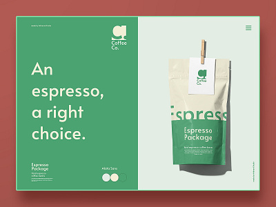 Espresso Package app brand coffee design font inspiration label logo package typography ux web