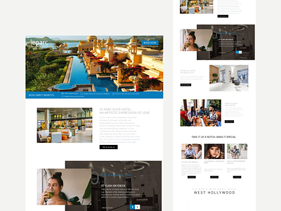 Hotel & Resort booking landing page 3d animation branding graphic design logo motion graphics