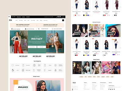 E-commerce Products Landing Page