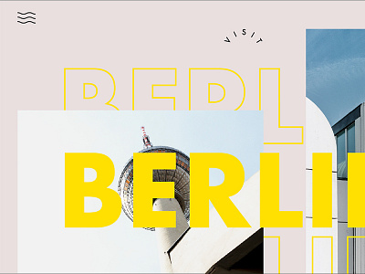 visit berlin homepage experimentation berlin concept futura graphic design homepage minimal modern redesign travel web design website