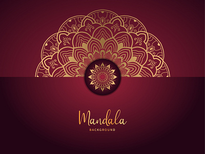 Luxury Mandala Background Design islamic circle