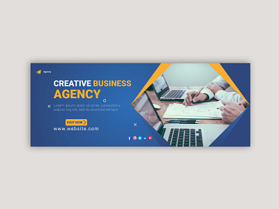Creative business agency social media facebook cover design
