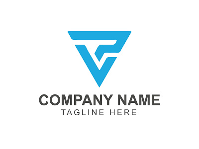 VP or PV letter logo design and monogram initials letter concept brand name