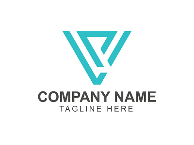 VP or PV letter logo design and monogram letter concept brand name