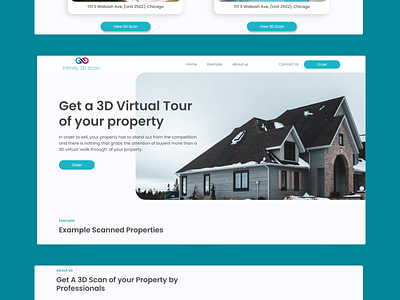 Infinity 3D Scan design ui ux web app web design web development website