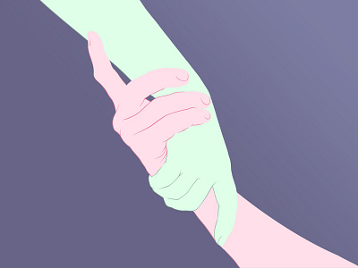 Hold on flesh hands skin vector