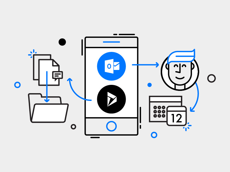 Microsoft Flow - buttons illustration mobile people business office microsoft illustration monoline