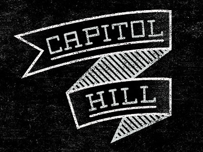 Capitol Hill First Round logo ribbon vintage