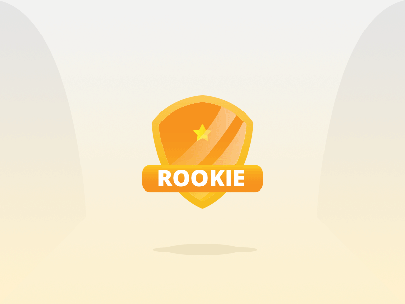 Badge app badge gamification icon level mobile orange star