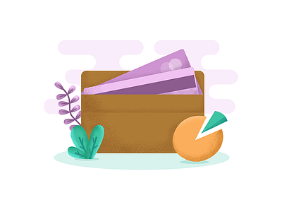 Card Management app card credit design diagram icon illustration mobile plant purple texture