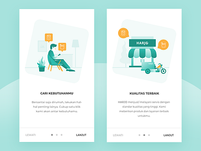 Onboard Exploration design gradient illustration interaction mobile onboarding