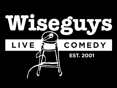 Wiseguys: "Retro Logo" Update comedy logo wiseguys