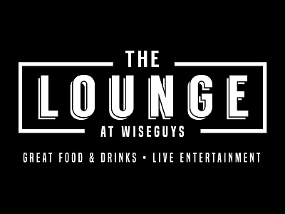 Wiseguys: "The Lounge" Logo comedy logo wiseguys