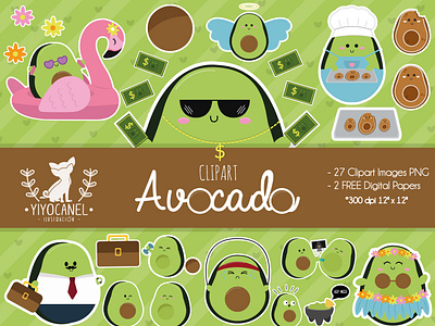 Avocado Life avocado avocado clipart avocado png design graphic design illustration mexican design mexican illustrations