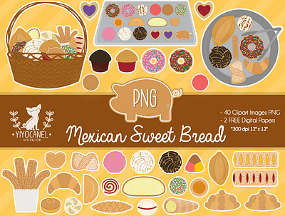 Mexican sweet bread graphic design illustration mexican bread mexican bread png mexican design mexican illustrations mexican png mexican sweet bread pan dulce