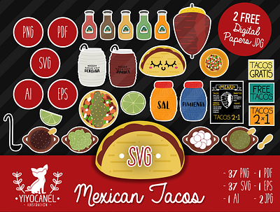 Mexican Tacos svg design graphic design illustration mexican design mexican illustrations mexican tacos tacos