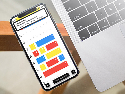 Concept, hour registration Mondriaan style!