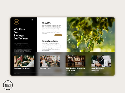 Ross & Circle Landing page Design