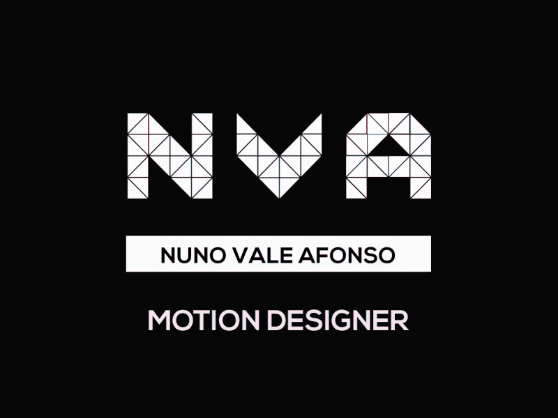 NVA Identity Logo 2d animation glitch identity logo logo design motion motion designer motion graphics nva personal personal logo