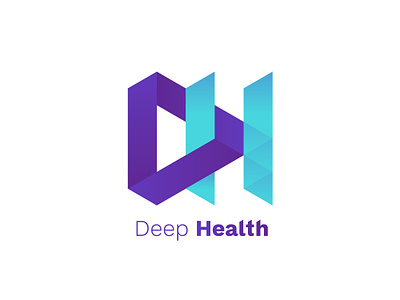 Deep Health Logo ai arificial branding deep health illustrator image intelligence logo processing vector