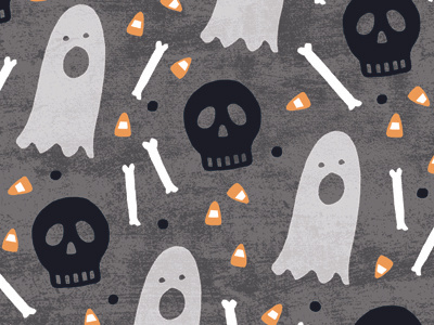 Halloween Skulls Pattern