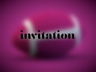 Invitation to giveaway invitation