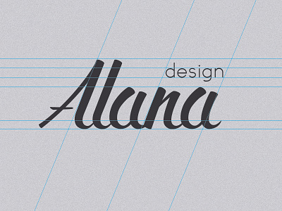 Alana Logo Design design handlettered logo script