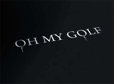 Oh My Golf application balls design golf graphic design humor identity logo logotype omg t