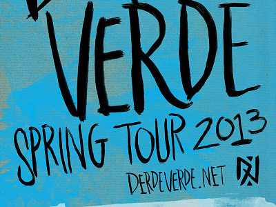 Derde Verde Generic Tour Poster derde verde poster tour poster