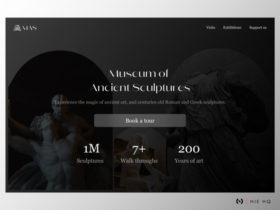 Museum of Sculptures - Web UI by Ashi Srivastava on Dribbble